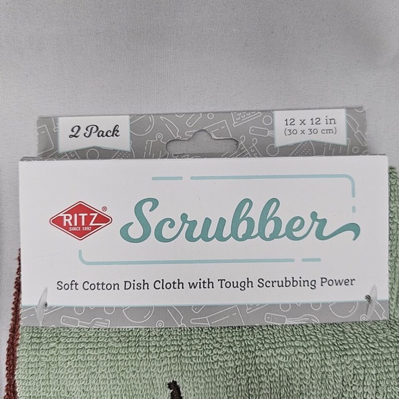 New Set of 2 Ritz Scrubber Cotton Dish Cloth 2 packs Pumpkins Gourds 12x12 - Picture 3 of 6